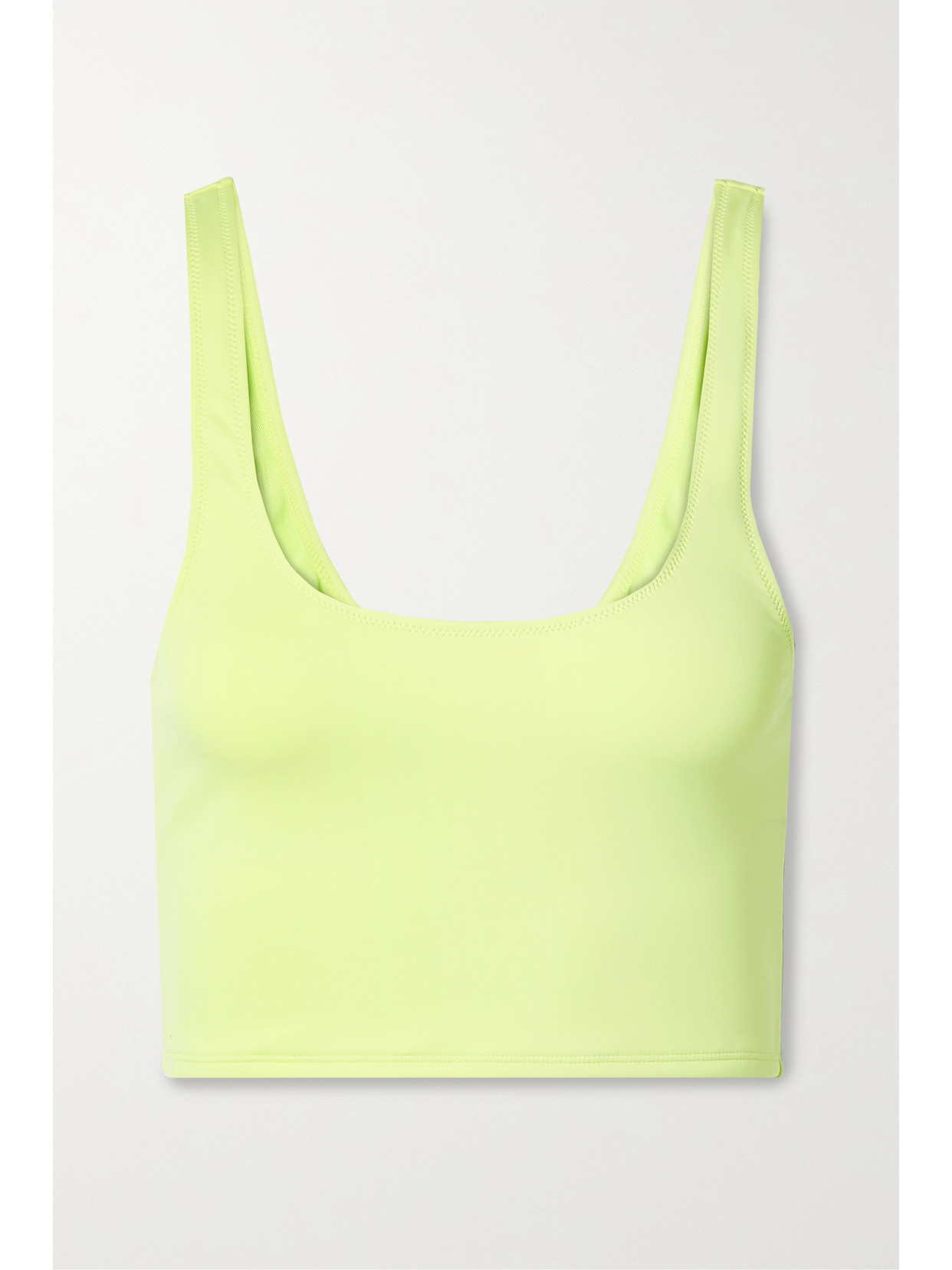 GOOD AMERICAN - Good Compression Bikini Top - Lime green | NET-A-PORTER (UK & EU)