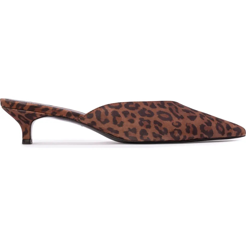BLACK SUEDE STUDIO Sofia 35 Slip-On in Leopard Nubuck at Nordstrom, Size 35 Eu | Nordstrom