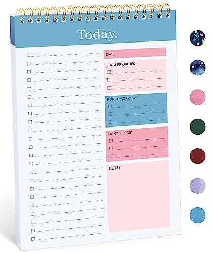 To Do List Pad - To Do List Notebook for Work with 52 Sheets, Undated Daily Planner Perfect for Daily Tasks and Goal Setting, To Do List Notepad Suitable for Office, Home and School-Early Dawn | Amazon (US)