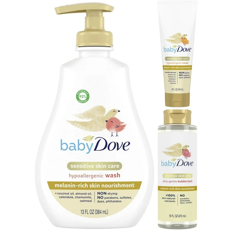 Baby Dove Melanin Skin Bath Bundle, 3 Count | Walmart (US)