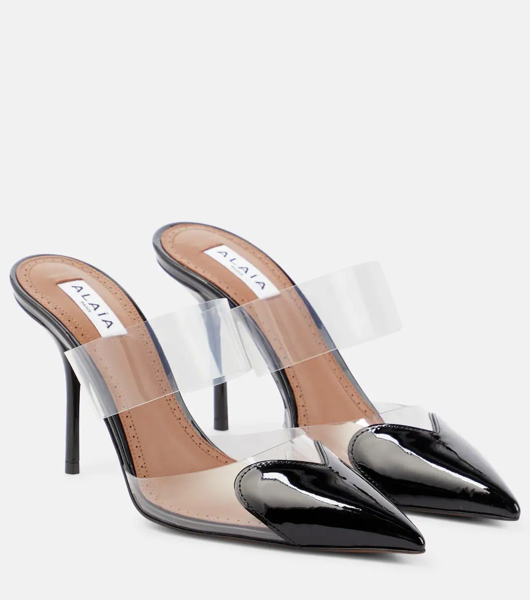 Cœur patent leather and PU mules | Mytheresa (UK)