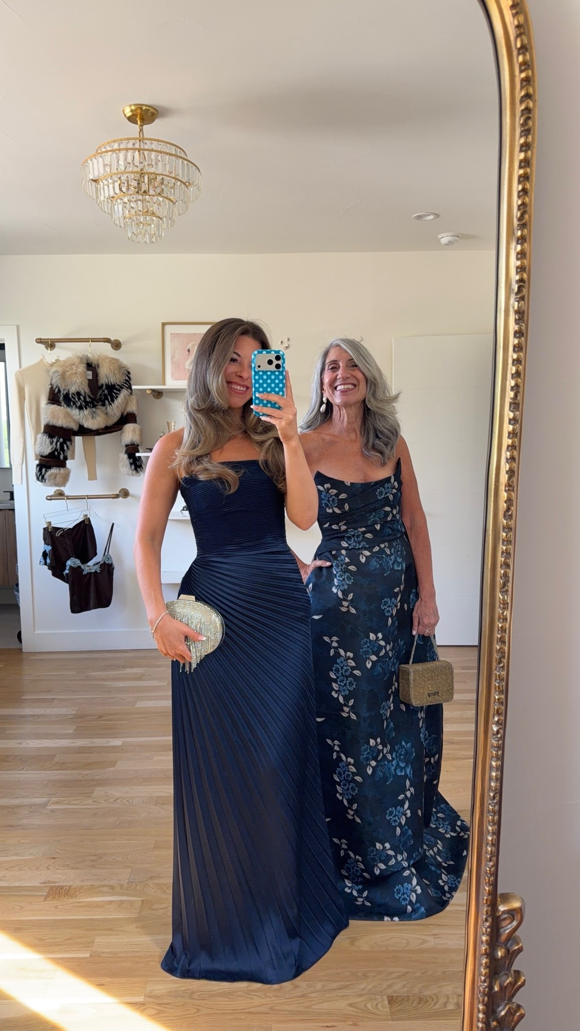 navy strapless satin gown with a pleated bodice, navy strapless gown with a draped, scoop-neck bodice and a blue and cream floral brocade print mom and me formal wedding guest and mother of the bride dresses 💍✨

revolve code: tulip
mac duggal code: emerson10
electric picks: emerson20

I’m 5’4” and wear a size small/2 

mom is 5’4” and wears a medium/6


fall wedding guest dresses, wedding guest dresses, cocktail dresses, semi-formal dresses, black tie wedding guest dresses, destination wedding guest dresses, garden party dresses, wedding guest outfit ideas, mom & me outfits, mom & me dresses, matching outfits, mother daughter outfits, family photo outfits, wedding guest dresses, mother of the bride, mother of the groom, wedding guest outfit ideas