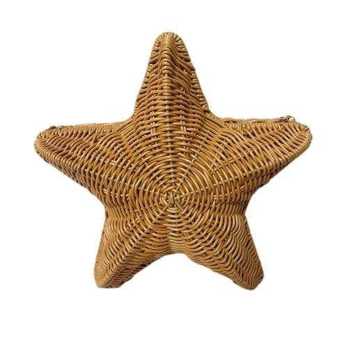 QMLGB 3D Marine Life Rattan Straw Clutch Purse Women Wicker Woven Bag | Amazon (US)