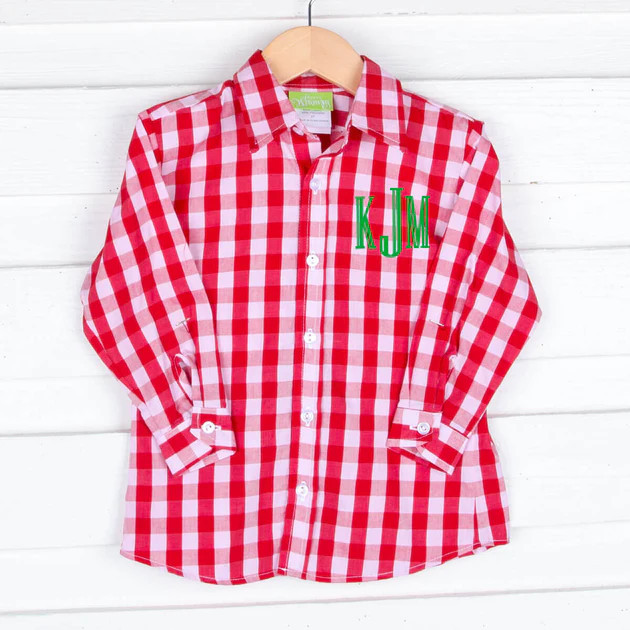 Jolly Plaid Button Down Shirt | Classic Whimsy