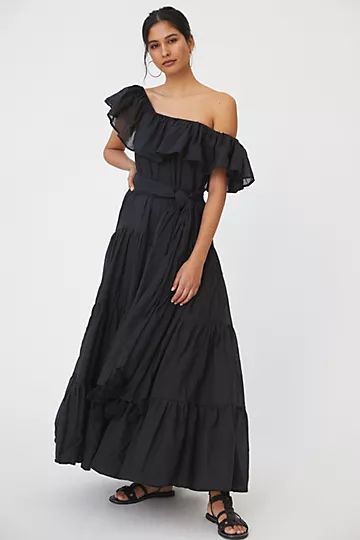 Erika Pena Orchid Ruffled Maxi Dress | Anthropologie (US)