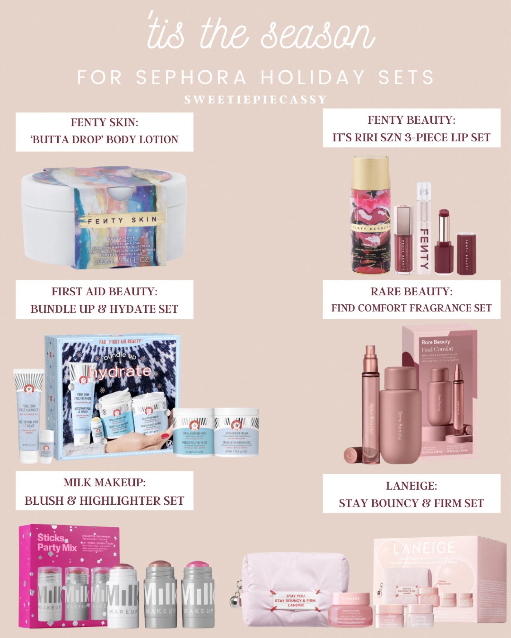 Sephora: Christmas for Beauty Enthusiasts 🎁

Tons of affordable to luxury gifts for that the beauty lover in your life will absolutely adore! From skincare, haircare, makeup & fragrance to 2024 limited edition sets and so much more! The Sephora enthusiast in your life will definitely not be disappointed! Make sure to stay updated & check out my guides for everything gift and holiday related, for the whole family!💫 

#LTKbeauty #LTKgiftguide #LTKcanada