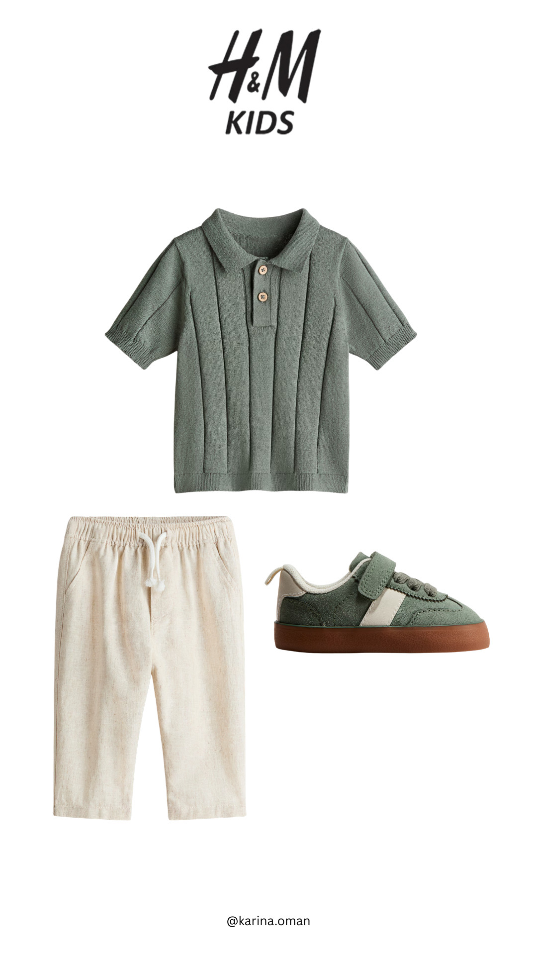 If you're looking for toddler boy spring outfit ideas, this one from H&M Kids new arrivals is so cute 🤍 The neutral beige with a hint of green makes it perfect for Easter outfits, spring break vacations, family photos, or special occasions. I love finding classic toddler boy outfits that are stylish but still comfy for little ones.

#toddlerboyoutfit #springtoddleroutfit #easteroutfit #toddlerstyle #hmkids #springfashion #boymomlife #toddlerfashion 

 #LTKSpringSale #LTKBaby #LTKKids