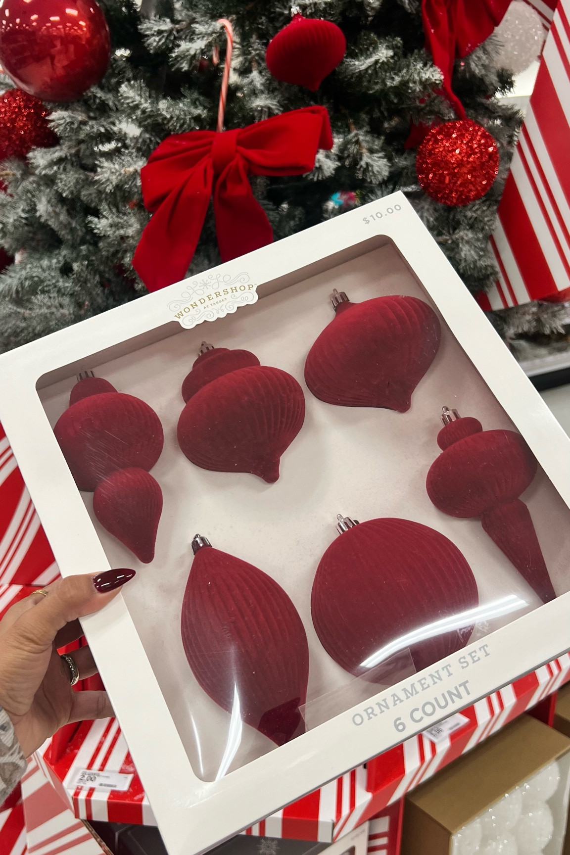 The popular velvet ornaments are back. I thought this was a very pretty deep and shade  

#LTKHoliday #LTKHome #LTKSeasonal