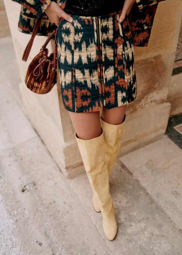 Foxa Skirt - Atik Print - Sézane | Sezane Paris