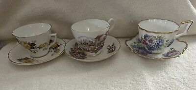 Vintage  Lot of (3)  BONE CHINA  England Bone China Tea Cups & Saucers | eBay US
