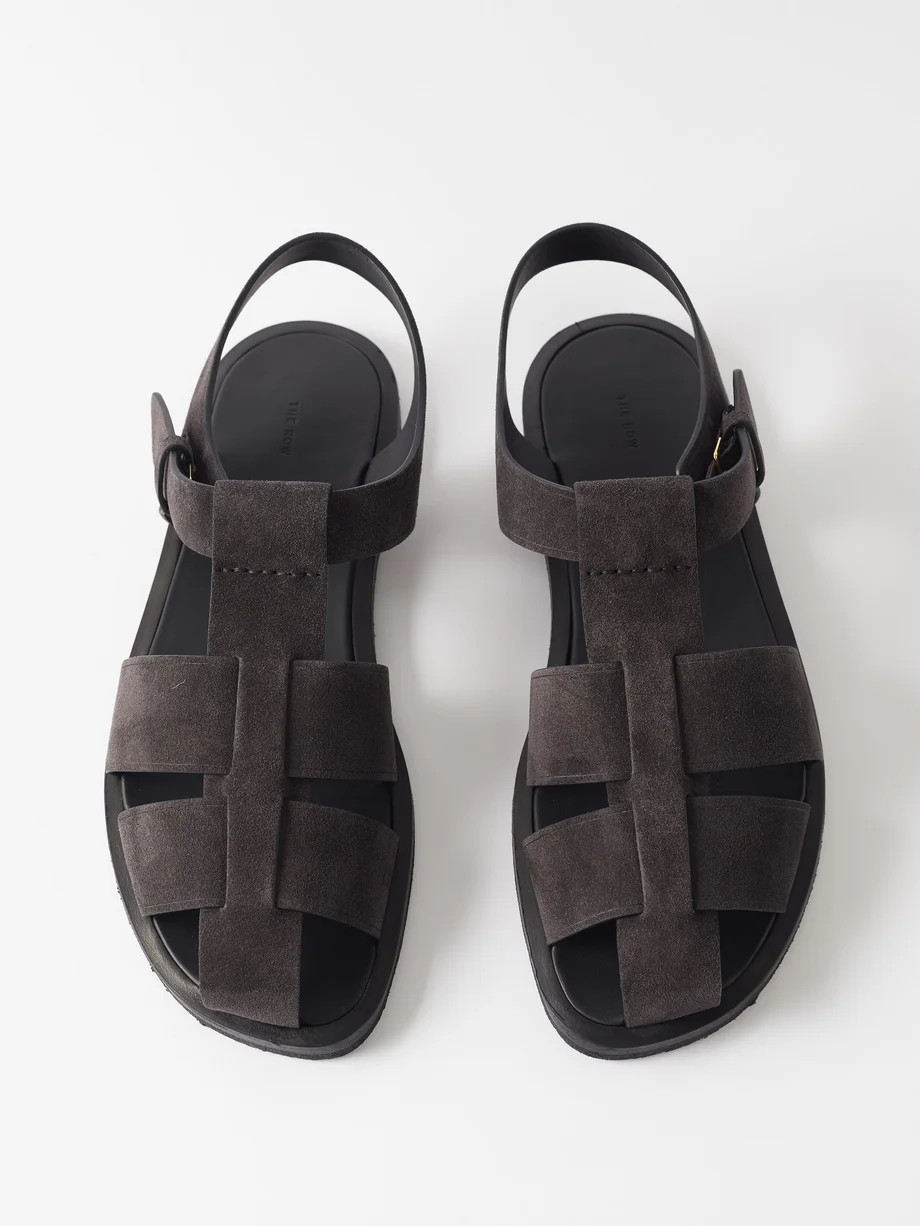 Fisherman suede sandals | The Row | Matches (UK)