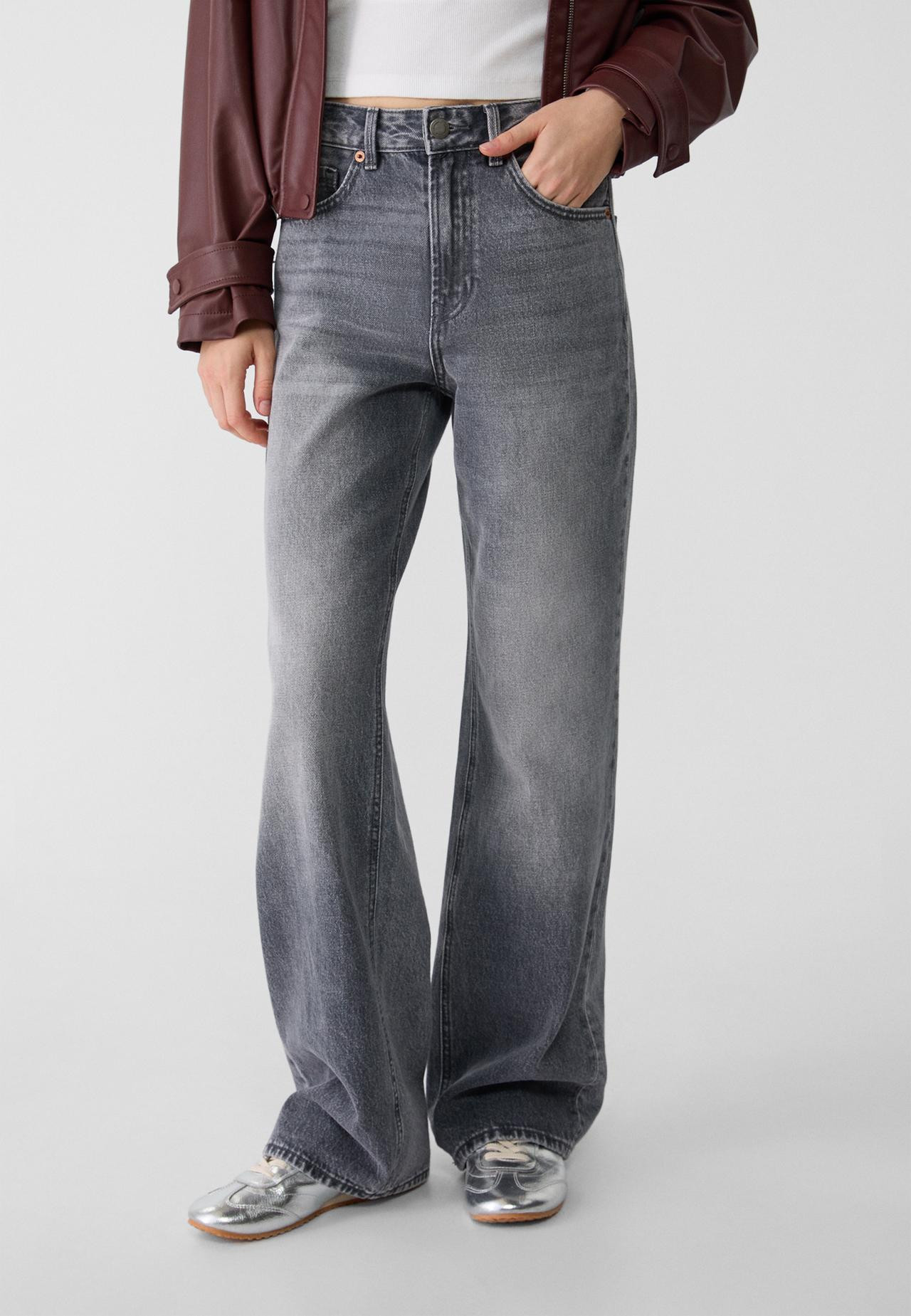D92 straight wide-leg jeans | Stradivarius (UK)