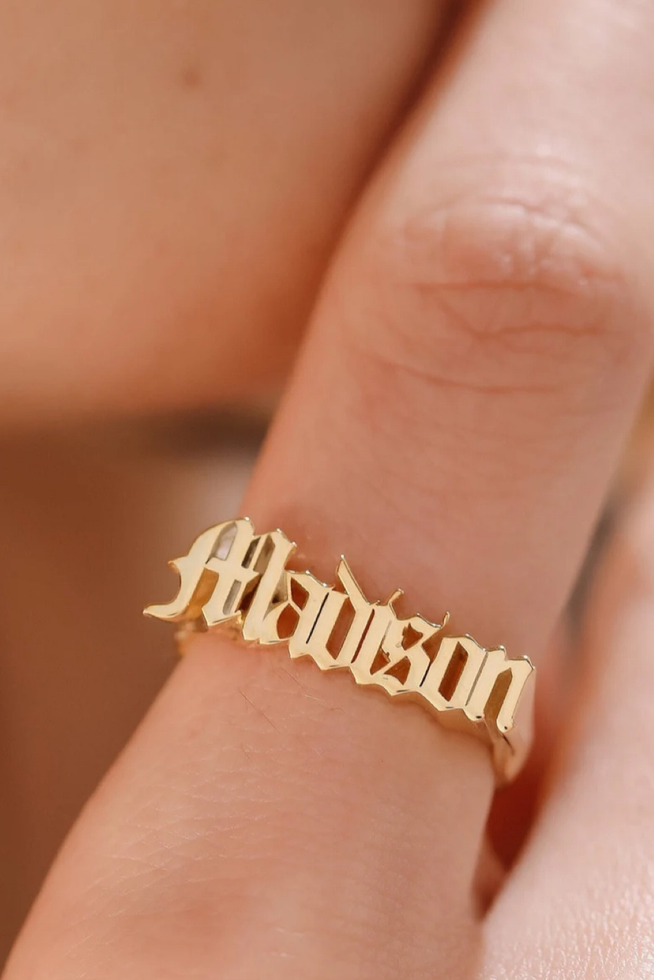 The cutest gothic letter personalized ring! 

#LTKSaleAlert #LTKFindsUnder50 #LTKGiftGuide