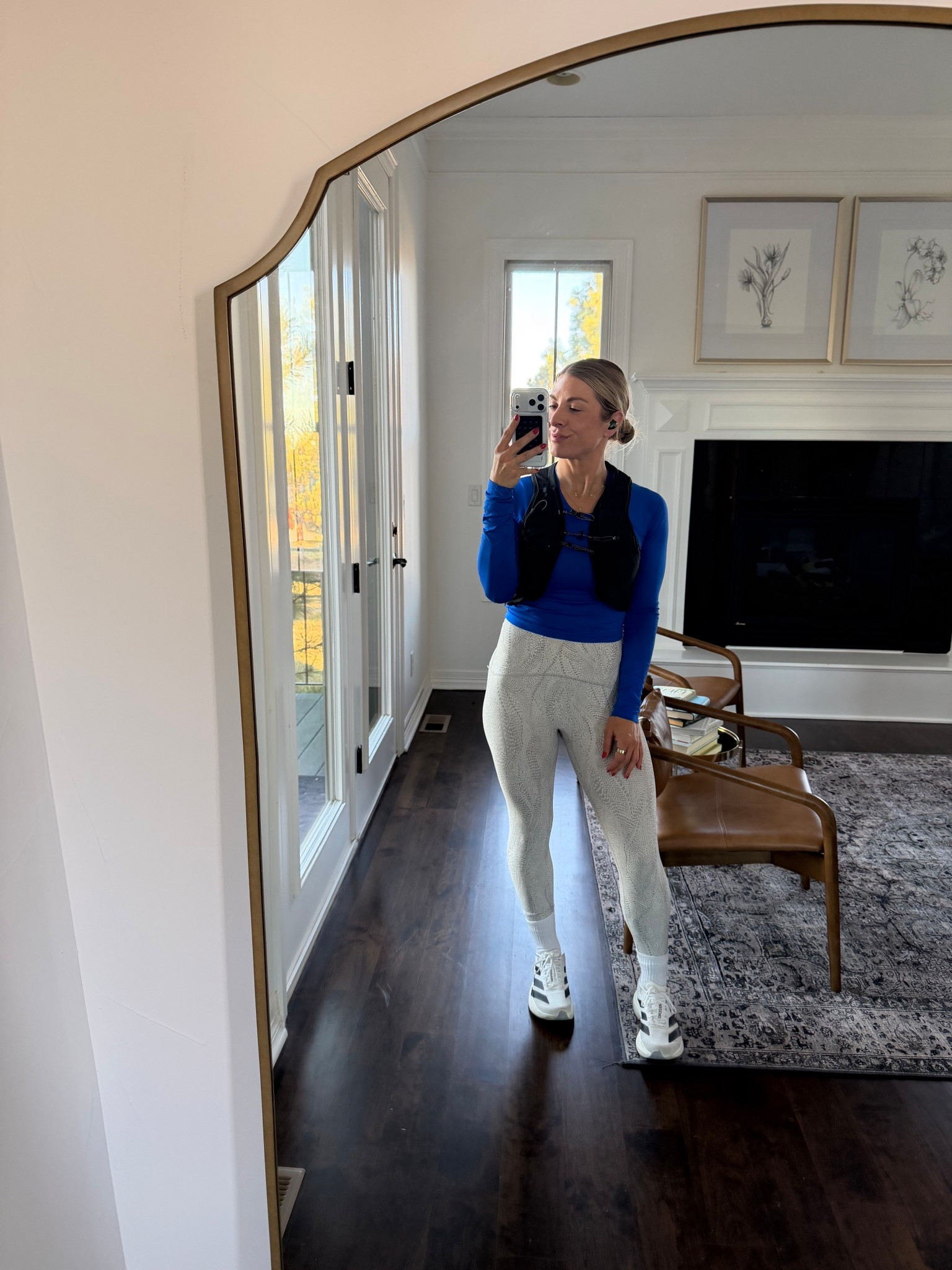 Today’s fall running fit with cooler temps! 
6 in top
S in leggings 
And this running vest to hold all my items and more affordable options linked 

#LTKActive #LTKSaleAlert #LTKFindsUnder50