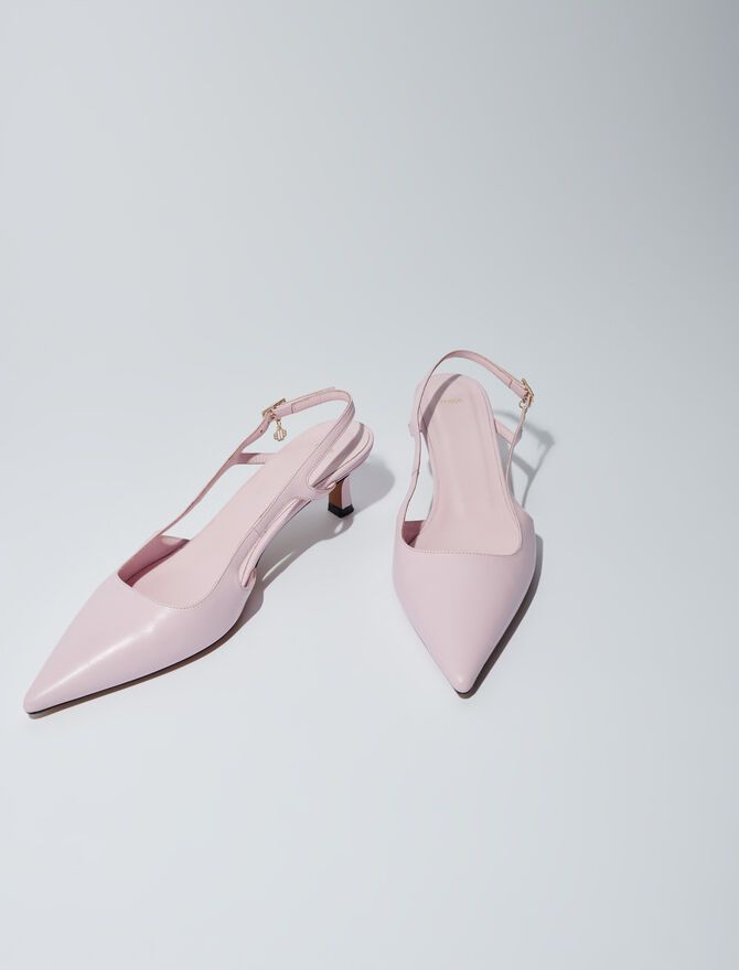 Pointed leather pumps | Maje US