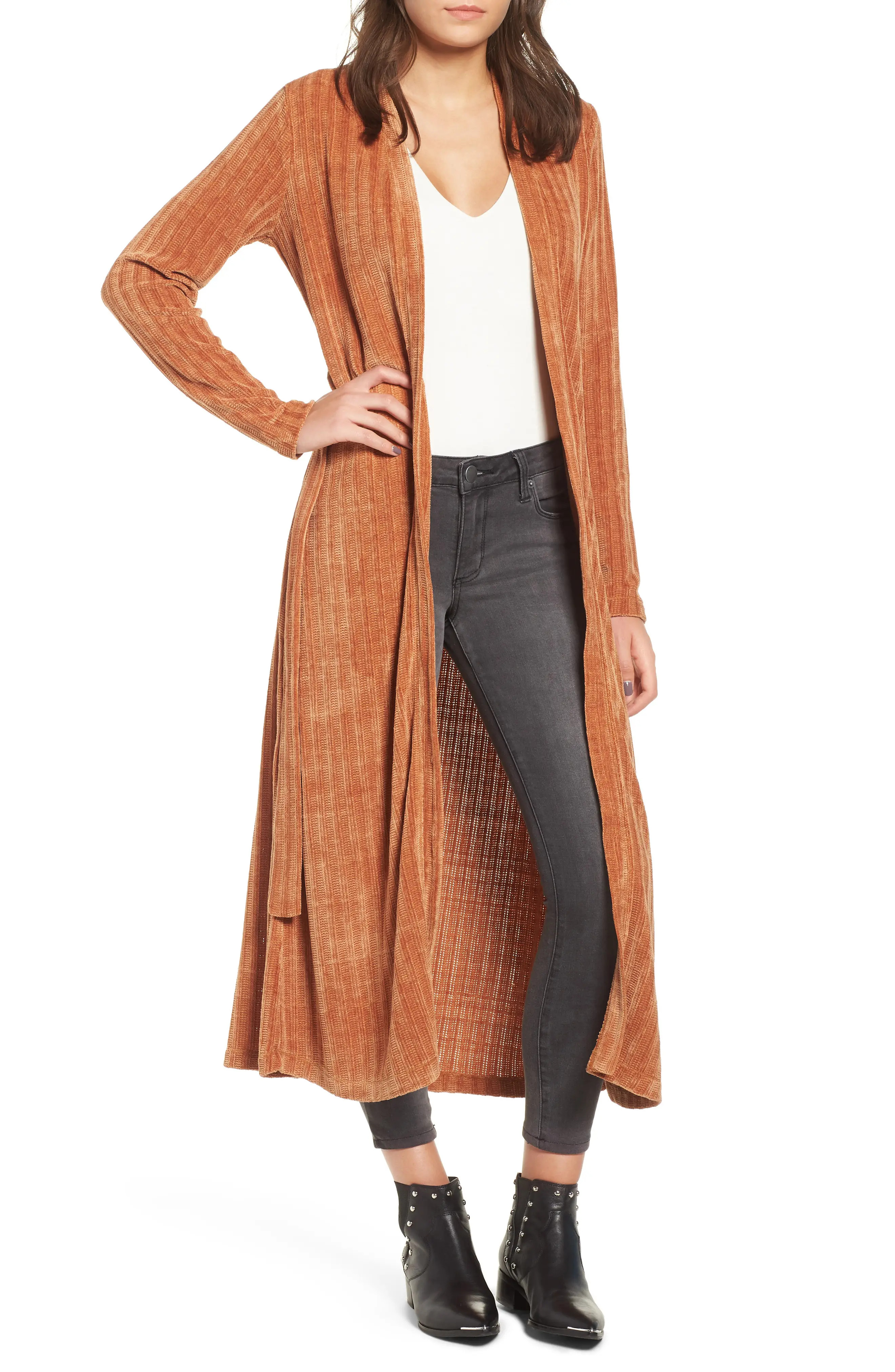Women's Love, Fire Chenille Duster, Size X-Small - Yellow | Nordstrom