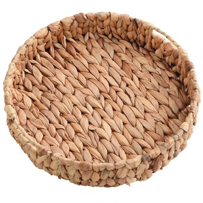 Woven Fruit Basket Desktop Toy Storage Holder Straw Woven Storage Basket | Wayfair North America
