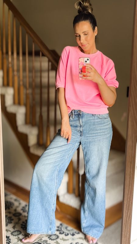 Sweatshirt - M Reg 
Pants - 29R for a bagger look (comes in Tall too)
Shoes TTS
Phone case - Wallicases


#neonpink #brightcolors

#LTKSeasonal #LTKunder50 #LTKstyletip