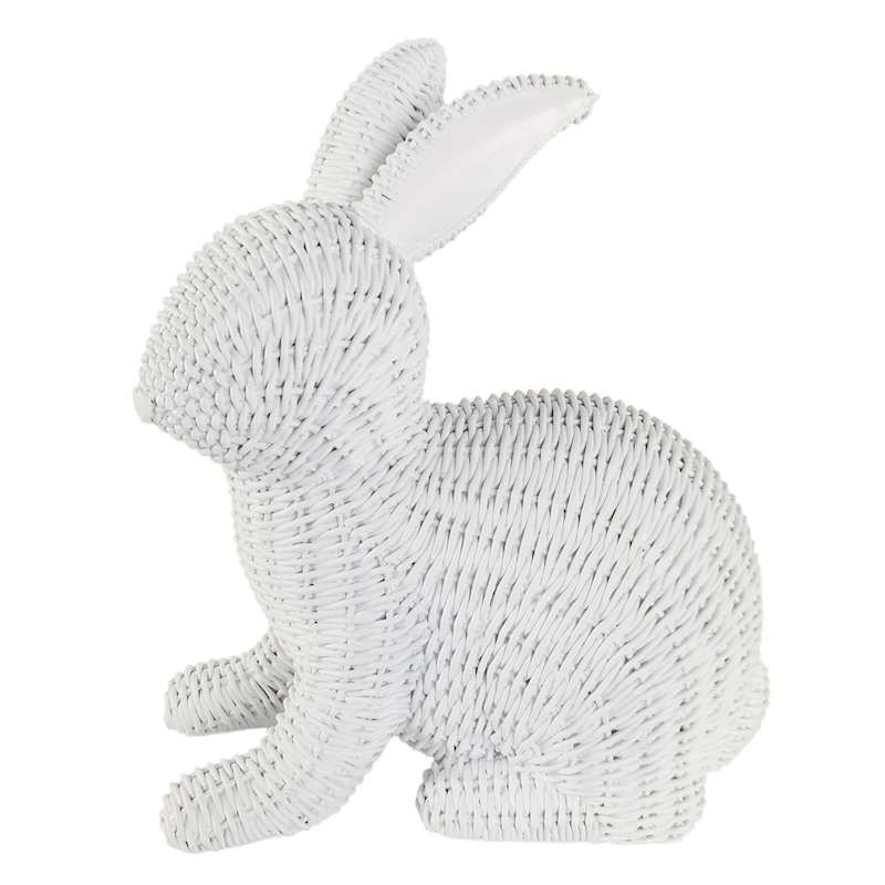 Providence White Textured Easter Bunny, 12" | At Home