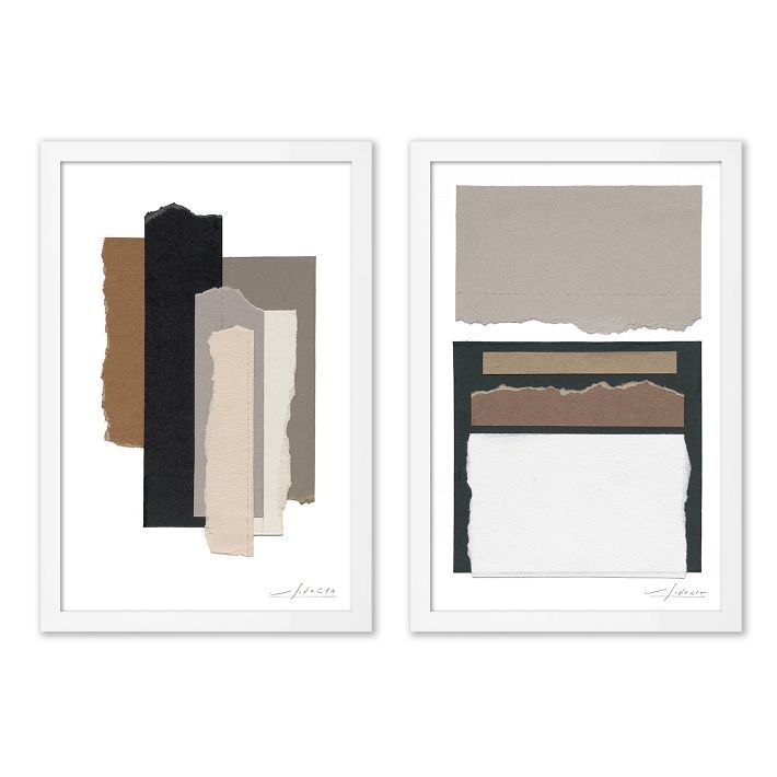 Poetic Diptych Framed Wall Art by Valeria Sidanez | West Elm (US)