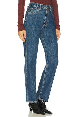 SLVRLAKE London Straight Jeans in La Woman from Revolve.com | Revolve Clothing (Global)