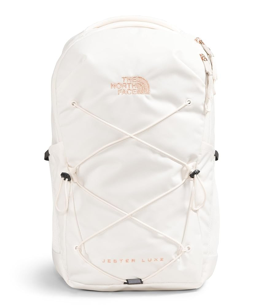 The North Face Women's Jester Luxe Everyday Laptop Backpack, Gardenia White/Burnt Coral Metallic,... | Amazon (US)