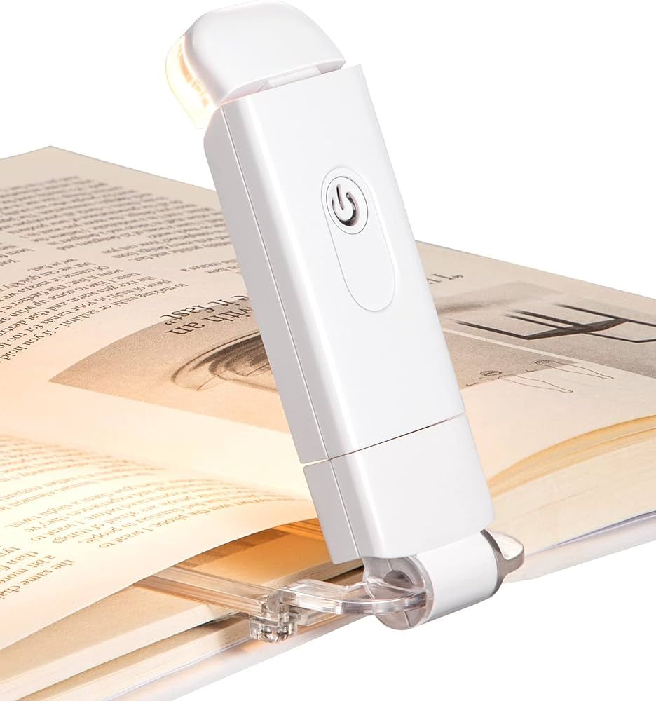 DEWENWILS USB Rechargeable Book Light, Warm White, Brightness Adjustable for Eye-Protection, LED ... | Amazon (US)