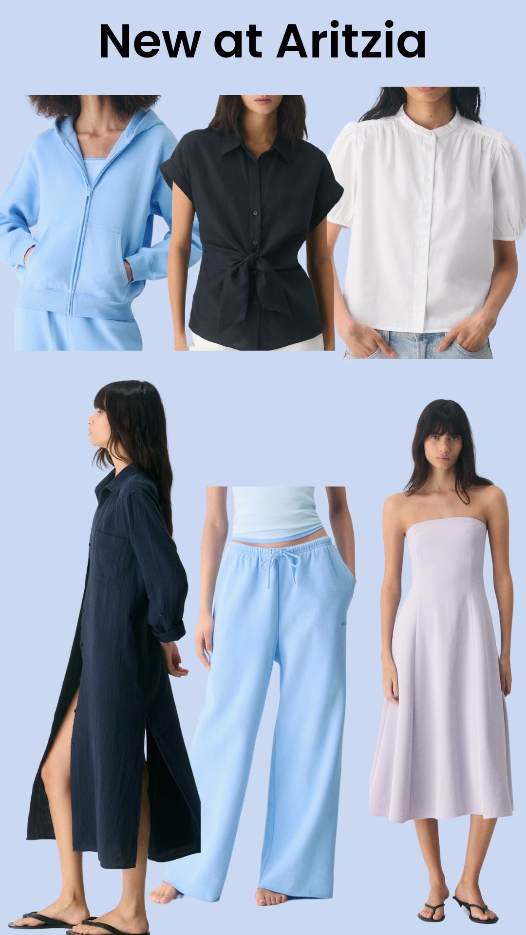 New in at Aritzia! 
Love all the blue!  The crepette dress is amazing!! 

#LTKootd #LTKOver40 #LTKSeasonal