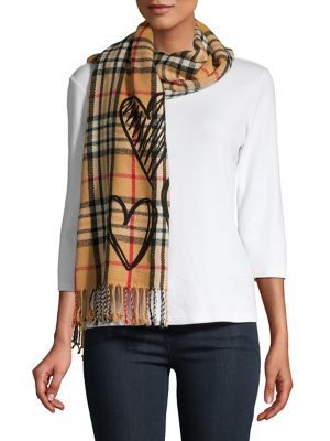 Plaid Heart Scarf | The Bay