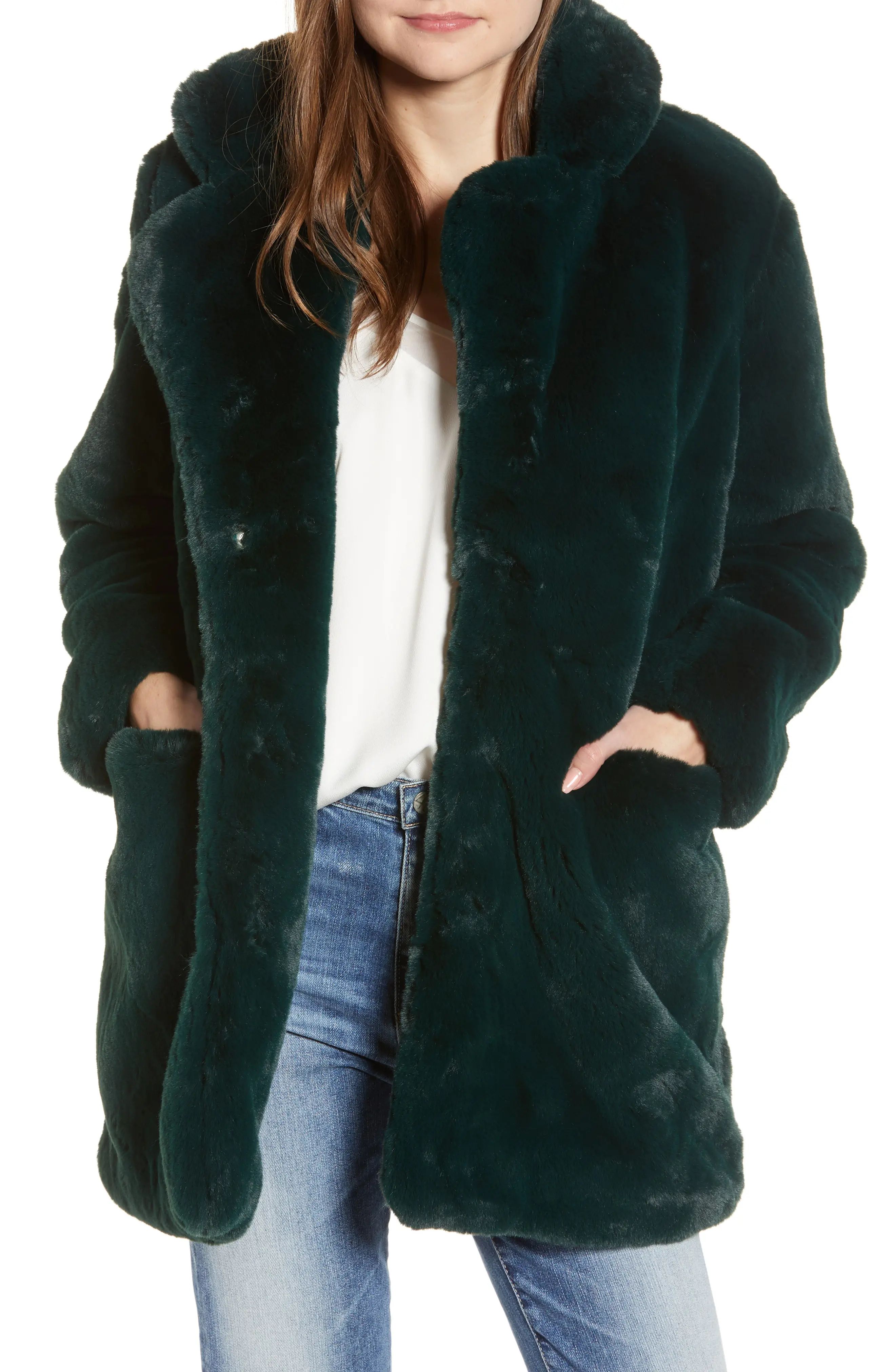 APPARIS Sophie Faux Fur Coat | Nordstrom