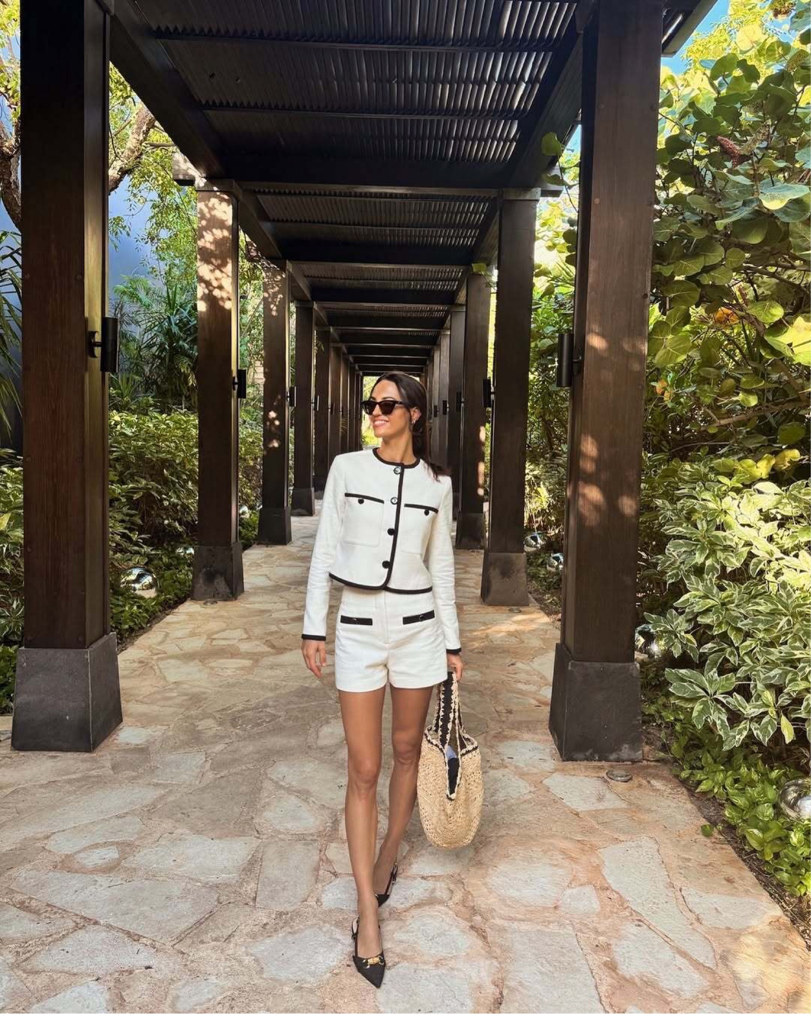 This Veronica Beard Beale Tailored Jacket is such a classic wardrobe staple! The structured fit and tailored details make it perfect for work, travel, or even dressing up a casual look. Whether you’re pairing it with jeans for an elevated daytime outfit or layering it over a dress for a polished evening vibe, this jacket does it all. 

A piece this versatile is worth the investment! Check out more of my faves!

#VeronicaBeard #TailoredStyle #ChicEssentials #ShopMyFinds



#LTKTravel #LTKStyleTip #LTKWorkwear