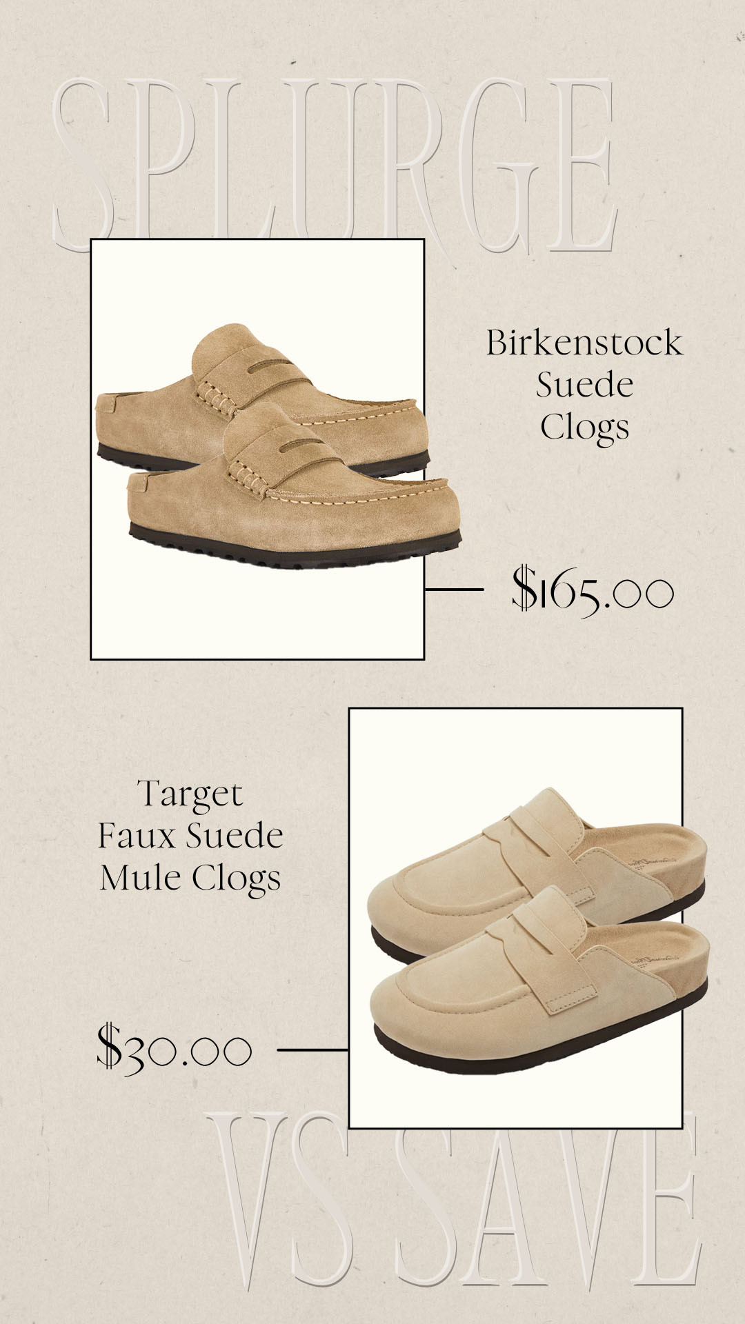 Birkenstock Look for Less | Mules | Clogs | Splurge vs Save | Save vs Splurge 

 #LTKSeasonal
