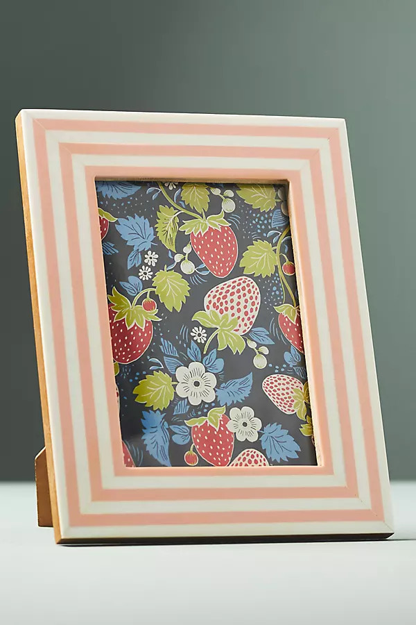 Striped Resin Frame | Anthropologie (US)