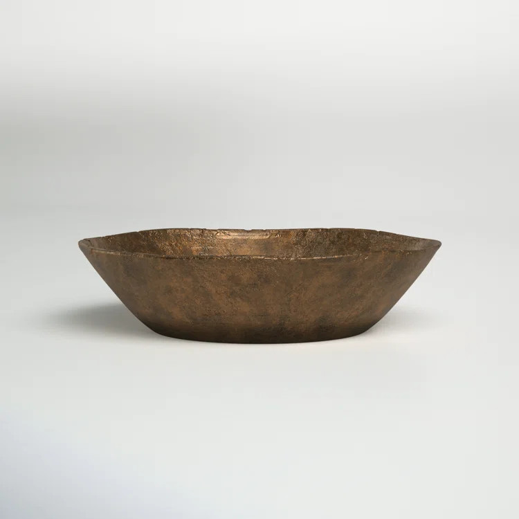 Birch Lane™ Fulkerson Metal Decorative Bowl in Antique Brass | Birch Lane | Wayfair North America