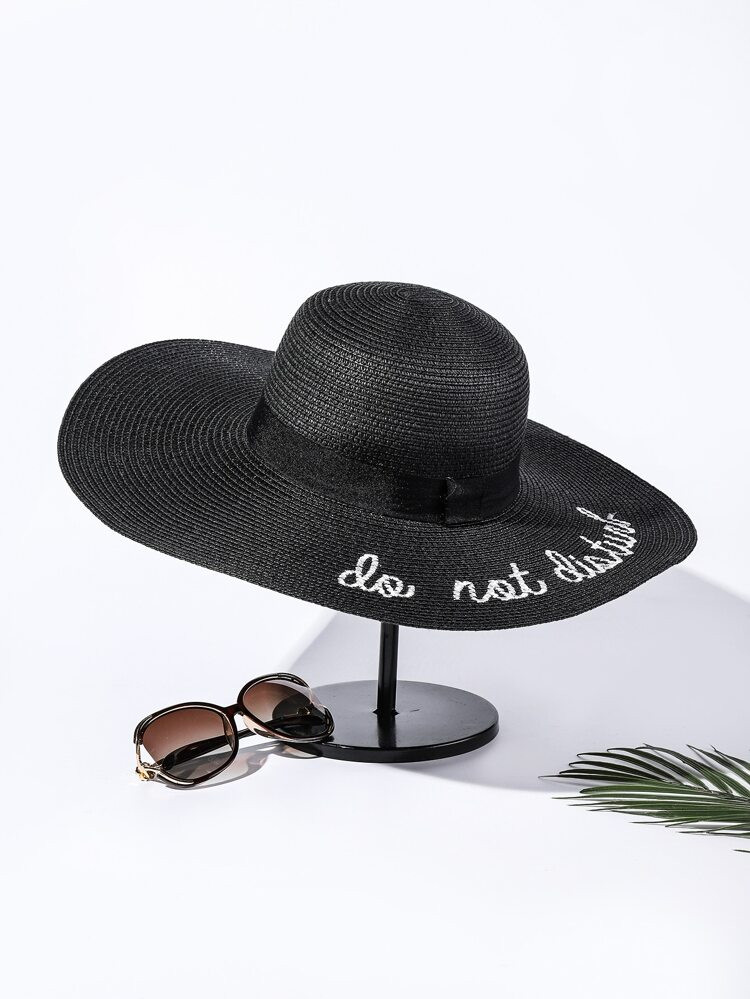 Letter Graphic Straw Hat | SHEIN