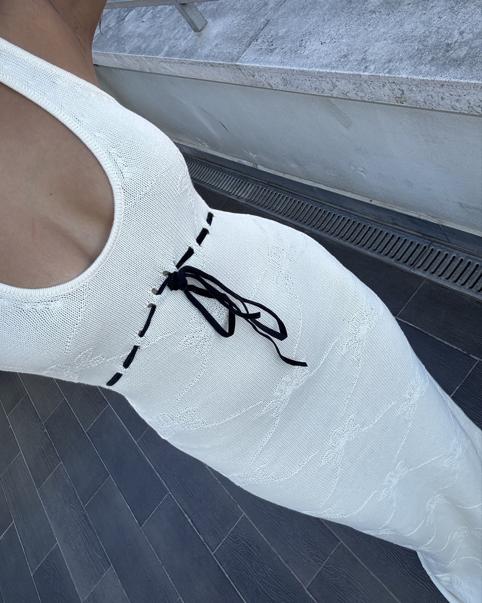 Cutest white knit dress from Revolve! Perfect summer to fall transitional piece 🤍