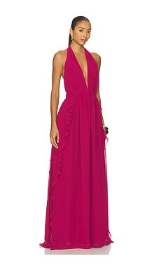 Tularosa x Yhasmina Ferrara Lenora Maxi Dress in Raspberry from Revolve.com | Revolve Clothing (Global)