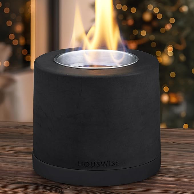 Tabletop Fire Pit Smores Maker Kit - Concrete Outdoor & Indoor Fire Pit Tabletop, Table Top Firep... | Amazon (US)