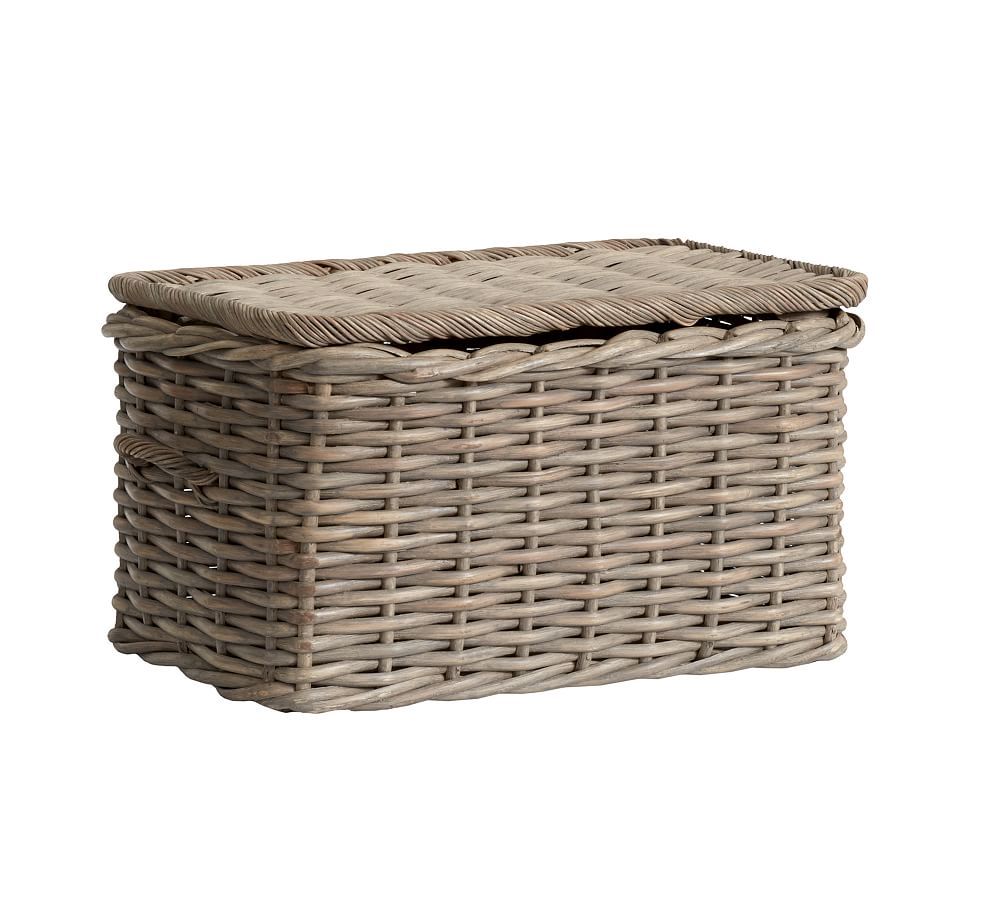 Aubrey Handwoven Lidded Baskets | Pottery Barn (US)
