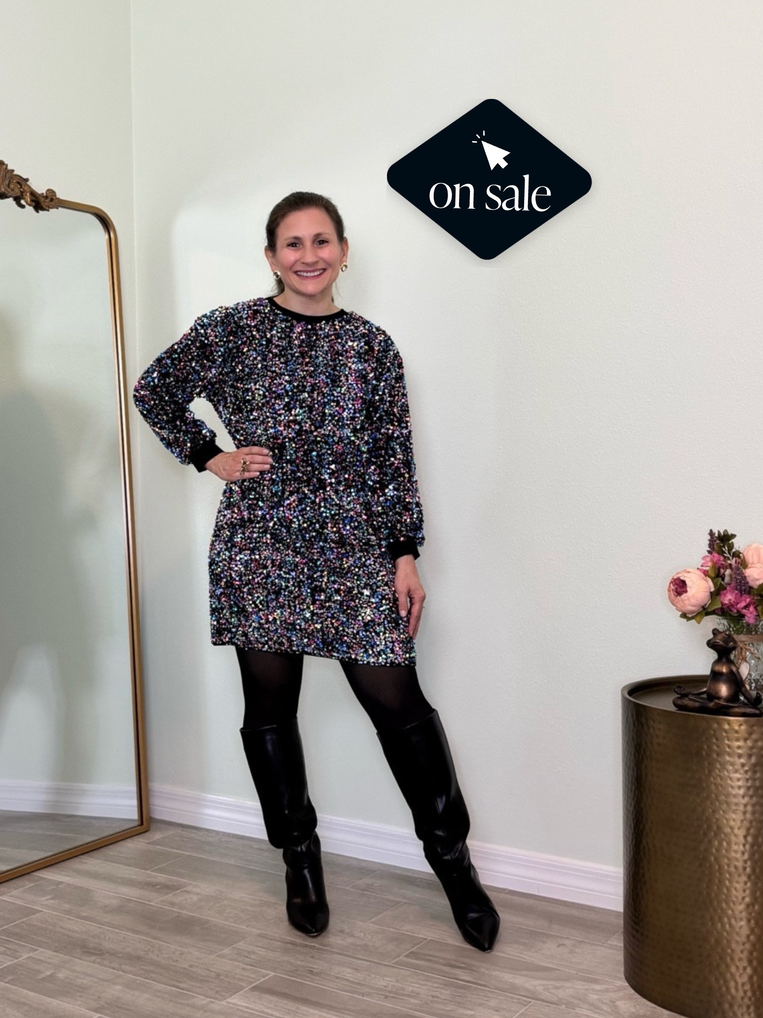 My dress is almost sold out. Came back in stock for NYE parties... Now it's on sale with an extra 50% off!

#LTKPetite #LTKSaleAlert #LTKSeasonal