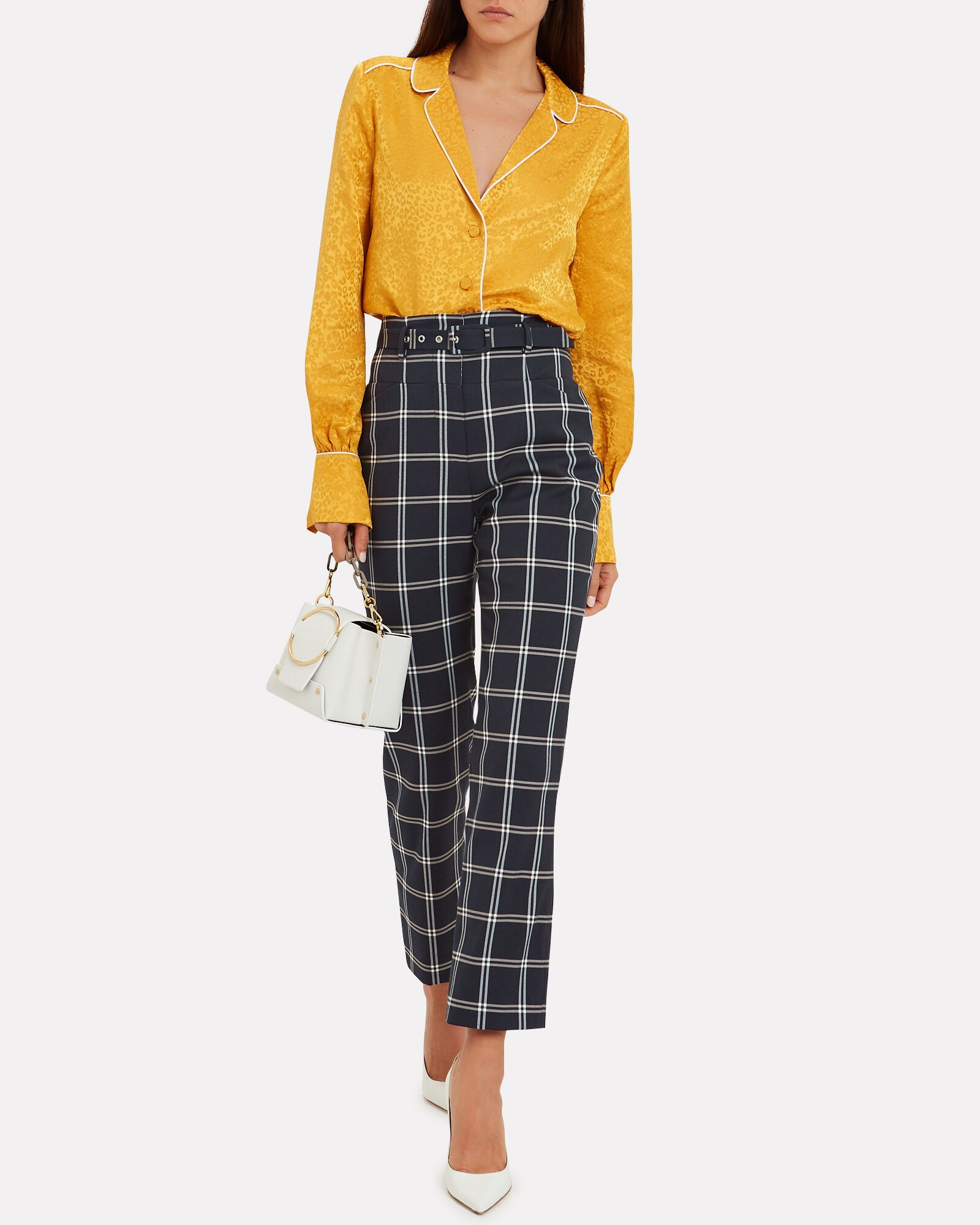 Jacquard Leopard Print Blouse | INTERMIX