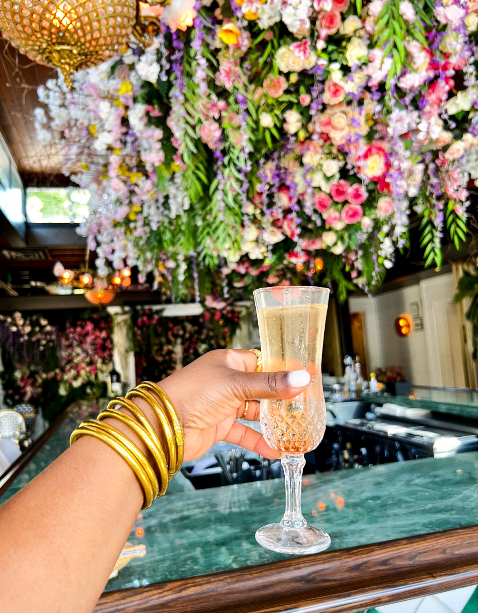 BudhaGirl All-Weather Gold Bangles and pretty champagne glasses! 🥂 

#LTKParties #LTKFindsUnder100 #LTKSaleAlert
