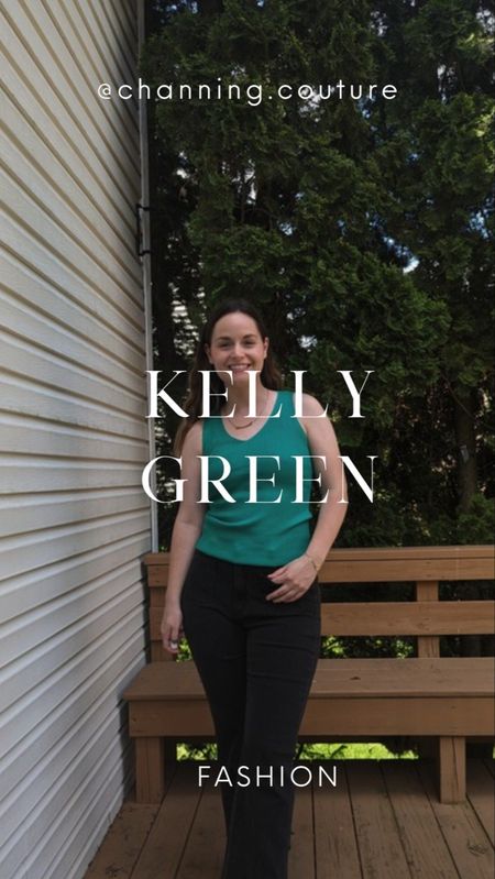 Color crush: Kelly Green 💚 Love mixing this gorgeous color with black flare jeans #kellygreen #amazonfinds #amazonfashion #colorcrush 

#LTKfindsunder50 #LTKmidsize