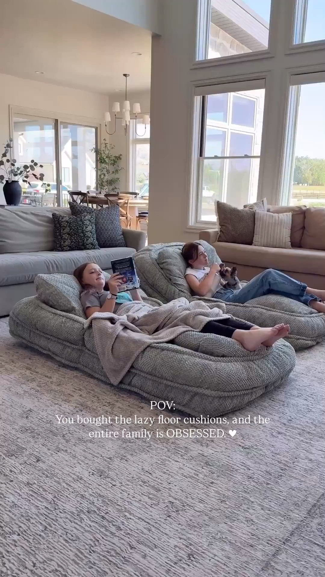 We are in love with these stylish adjustable “human dog beds!” To be more accurate—we are actually OBSESSED!!

These convertible lazy floor sofas are almost too good to be true: Comfortable, cozy, functional, adjustable, aesthetic, and LARGE. Perfect for lounging, movie night, gaming, hosting family, or when you need an extra guest bed.

Honestly? A solid upgrade in our home. Kid-approved 100000%.

Pretty sure you’ll be obsessed with these relaxing beds too. ♥️

#amazonhome #amazon #humandogbed #cozy #movienight #familymovienight #sofabed #amazonhomefinds

#LTKmomlife #LTKdayinmylife #LTKHome