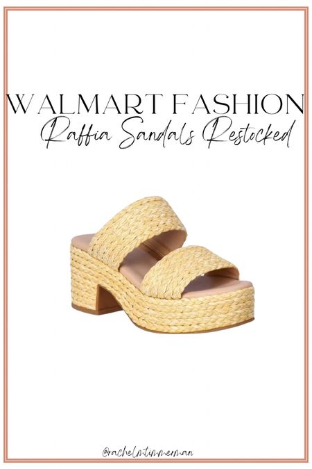 These sandals have been restocked in all sizes! They’re so cute. Run TTS. I’m sure they’ll sell out again! 

Walmart fashion. Walmart Finds. LTK under 50. 
