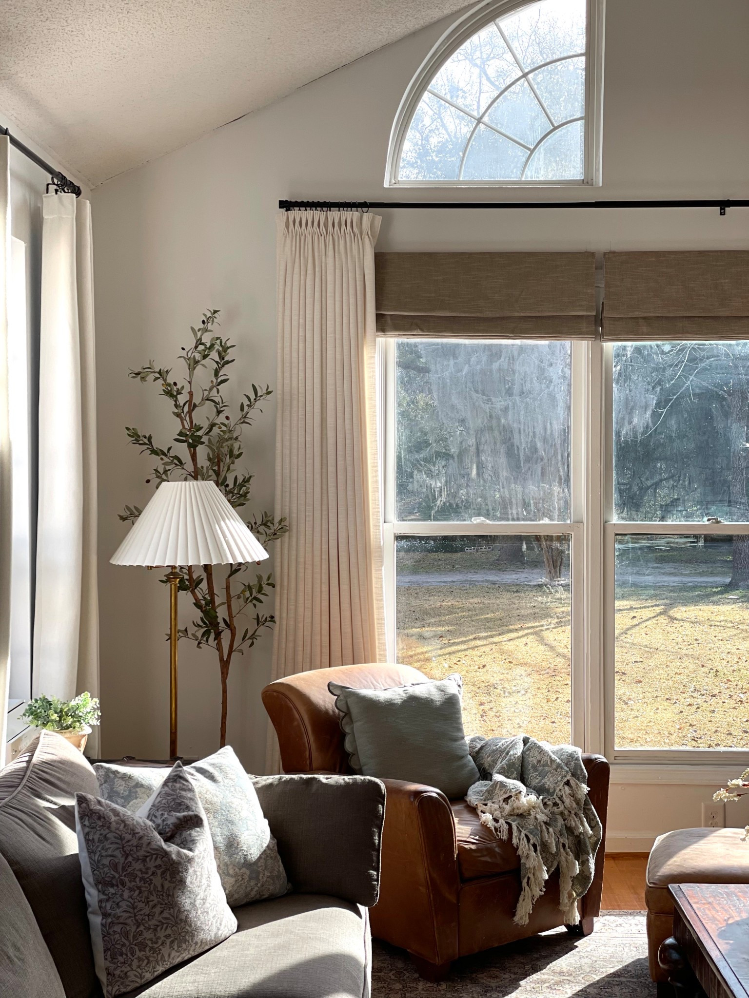 IG: thekimmycox 
Morning sunshine ☀️ 

Neutral home, home decor, two pages curtains, Roman shades, spring 

#LTKStyleTip #LTKHome