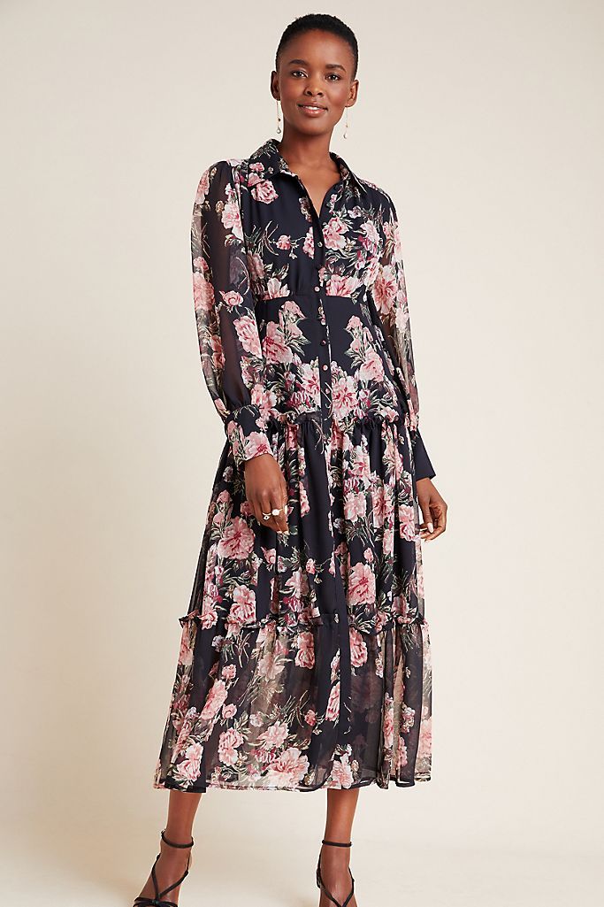 Nadia Tiered Maxi Dress | Anthropologie (US)