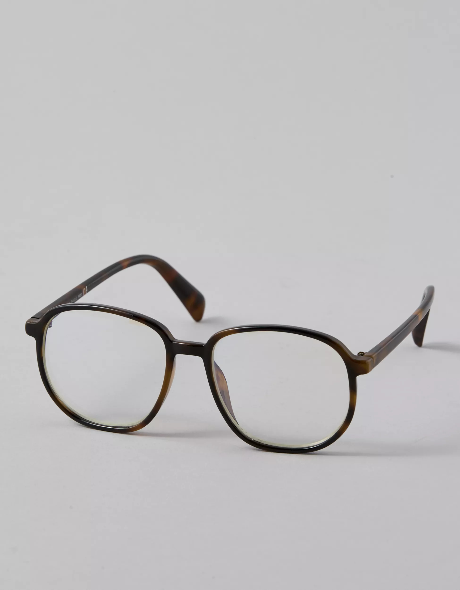 AE Square Tortoiseshell Blue Light Glasses | American Eagle Outfitters (US & CA)