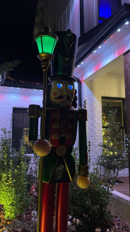 I am so in love with this 8 ft LED Nutcracker from @thehomrdepot. 
Perfect addition to your outdoor holiday decor. LED eyes and music! 

#LTKSeasonal #LTKhome #LTKHoliday