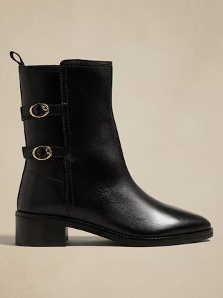 Leather Moto Boot | Banana Republic Factory